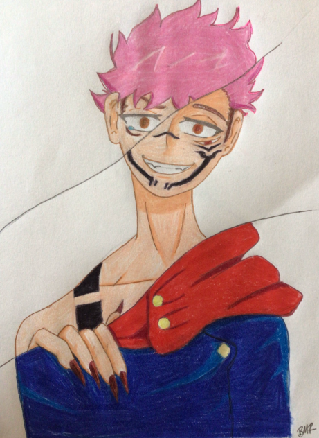 Yuji fanart (irl drawing)