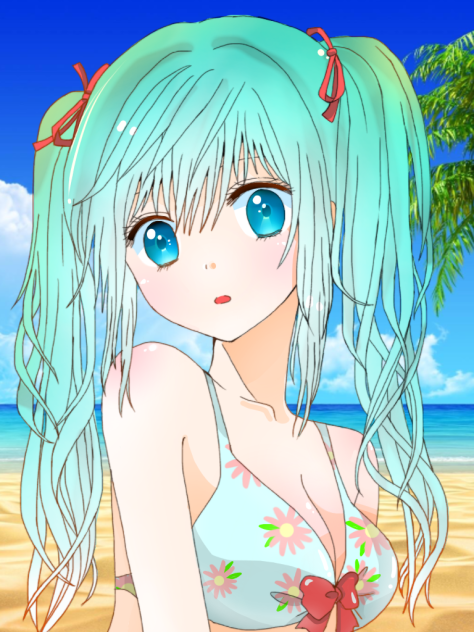 (水着 ミク)色付きの!