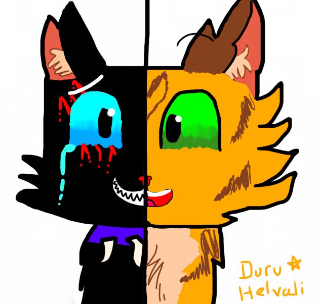 Warrior Cats Firestar and Scourge