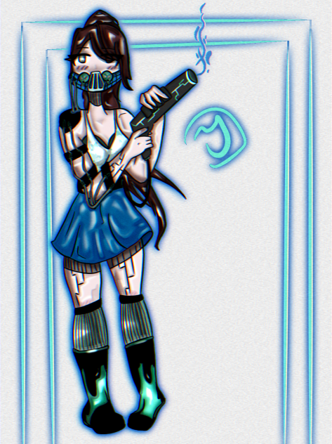 Laser tag lady