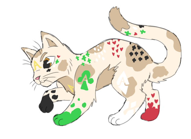 My new cat oc, Ace!