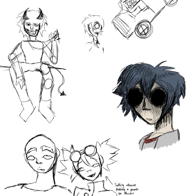 gorillaz doodles