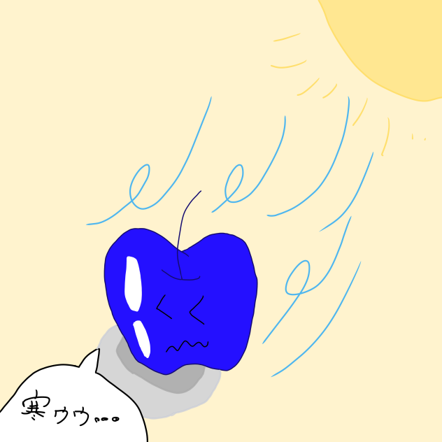 真っ青りんご