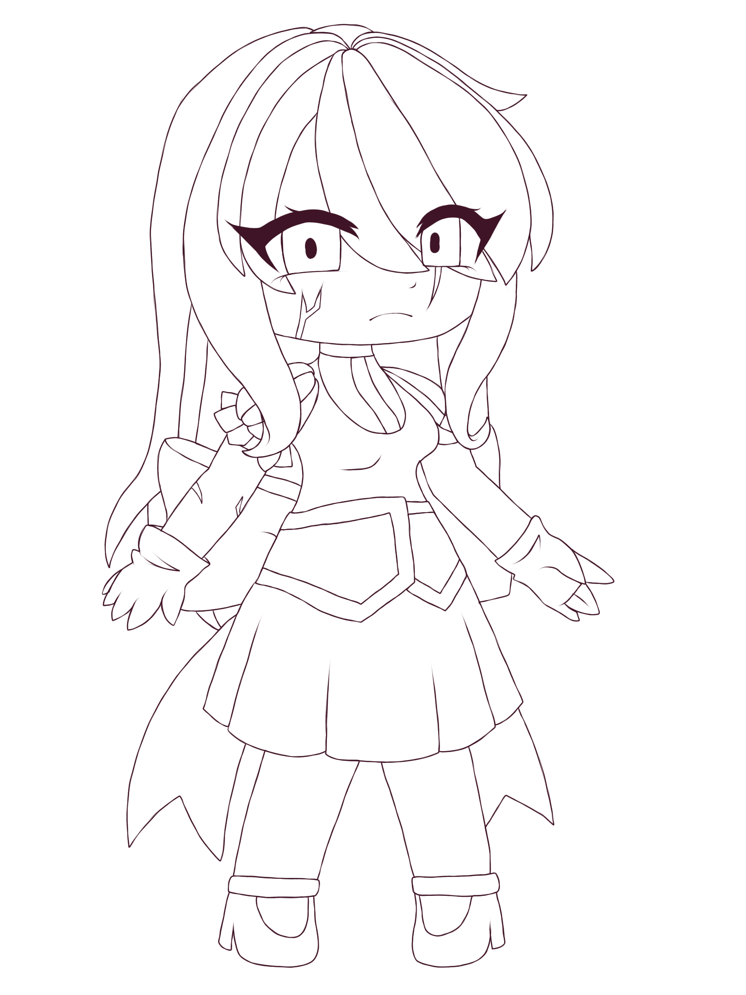 Broken Porcelain Lineart - ibisPaint