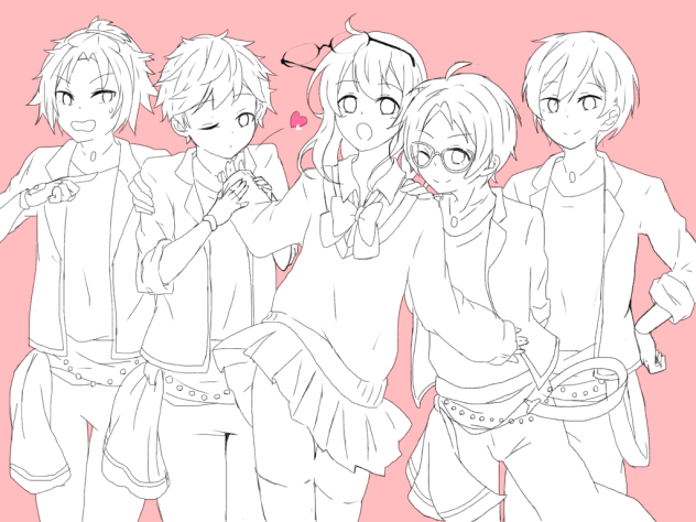 #リプきたあんスタキャラと転校生を描く