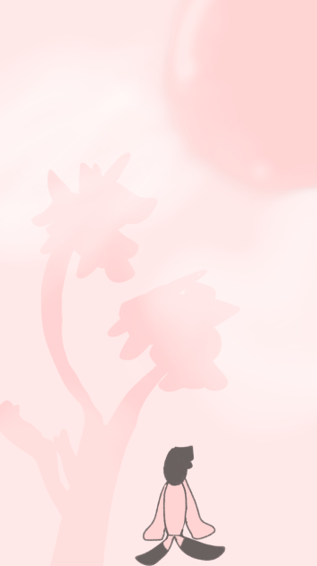 Pink ground, pink sky, pink everything