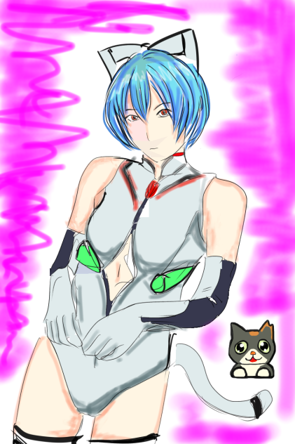 綾波レイ　猫スーツ