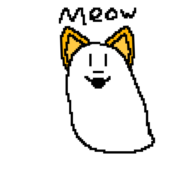 Blob with cat ears ig