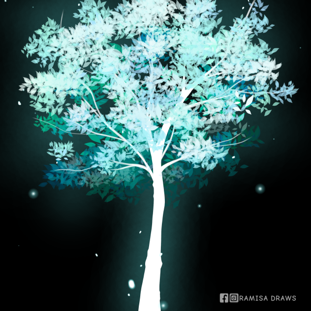 Glowing tree