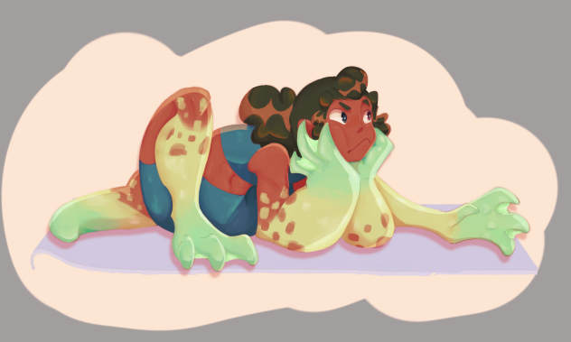 V's frog form