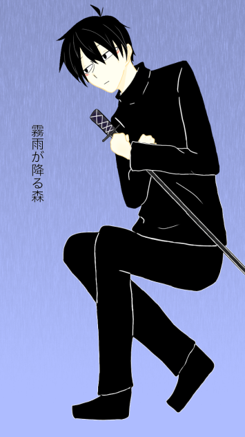 霧雨が降る森 Ibispaint