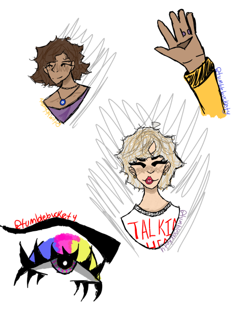even more school doodles (colored ver) - ibisPaint