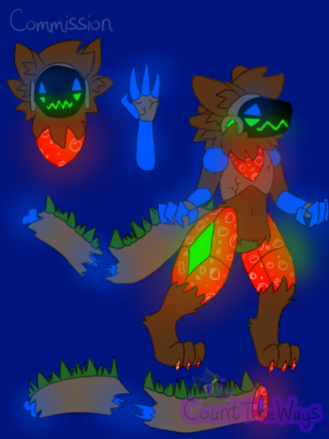 Earth Themed Protogen (commission)