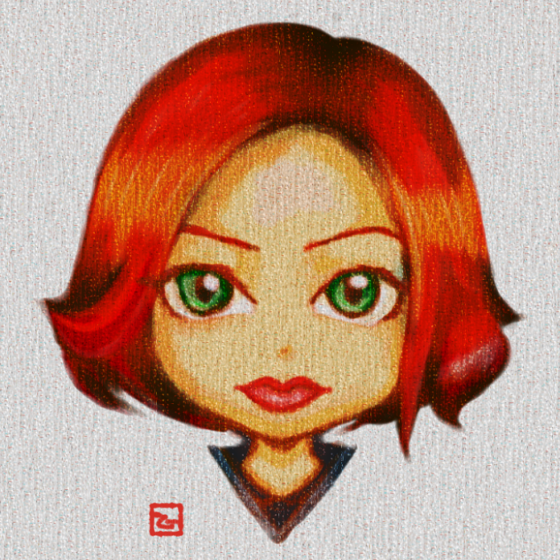 ウィドウさんで厚塗り練習