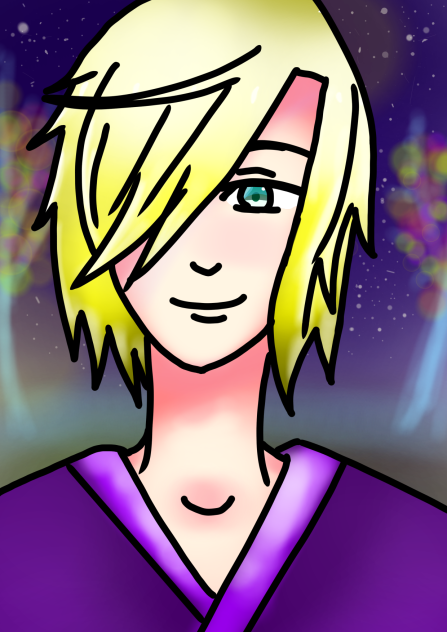 speed draw - anime blonde boy