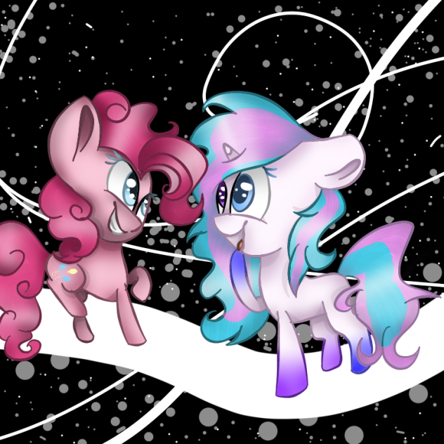Pinkie meets its auora-speedpaint