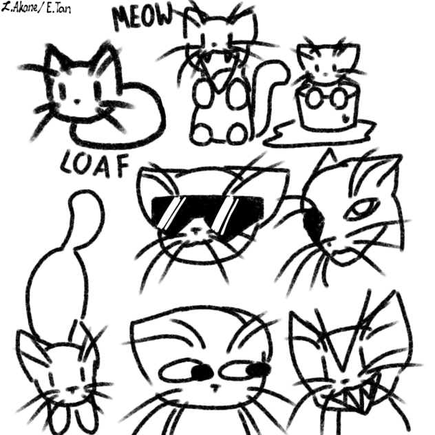 Cat Doodles - ibisPaint