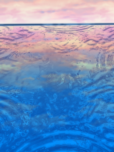 水溜まり背景１黄昏