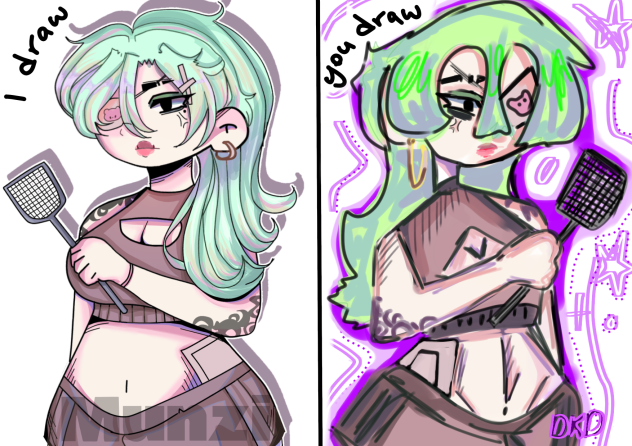 I draw, you draw challenge (Collab) - ibisPaint