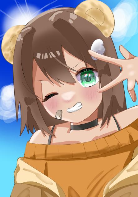 塗り絵 あやめちゃん
