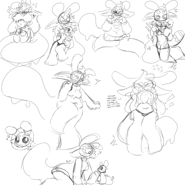 Alien doodles -vv-