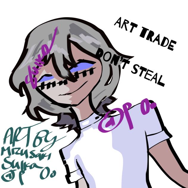 Art trade sorry I made em look evil