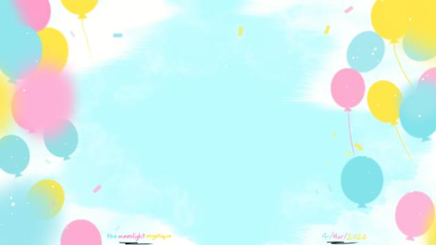 pastel-colored balloons