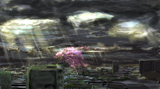 荒廃した世界で Ibispaint