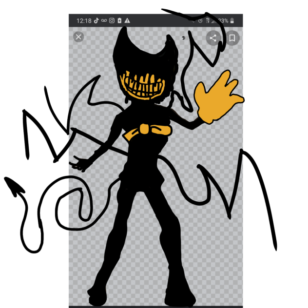 my ink bendy drawing and Happy New years