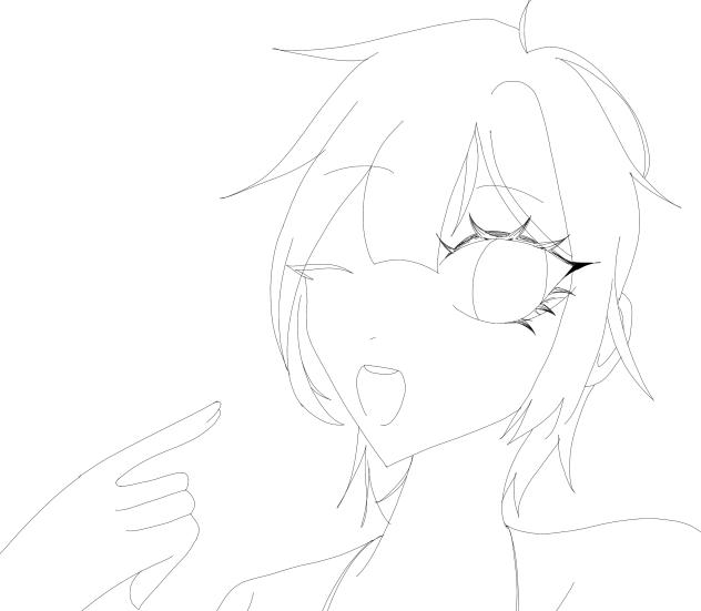 I love to draw at 00.26 am (@w@)