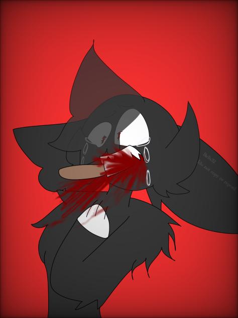 you can’t eat knifes🩸🔪!BLOOD!