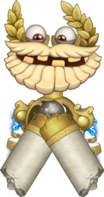 Gold Epic Wubbox holding his core