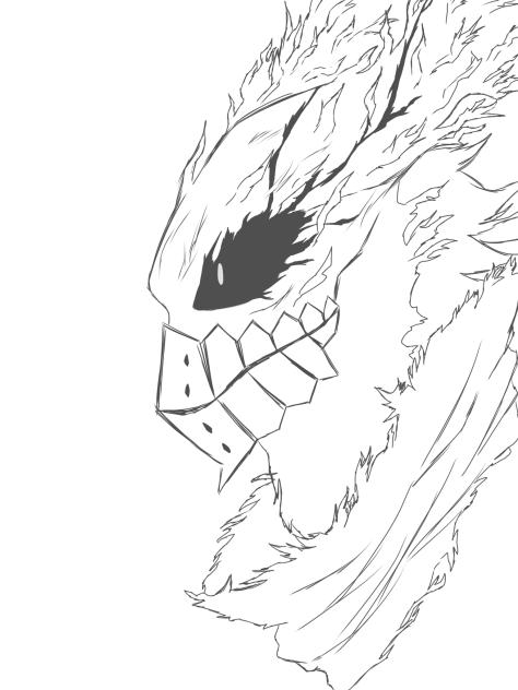 黒デク　線画