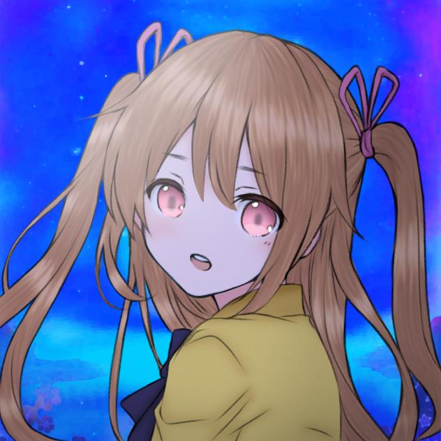 Her pink eyes