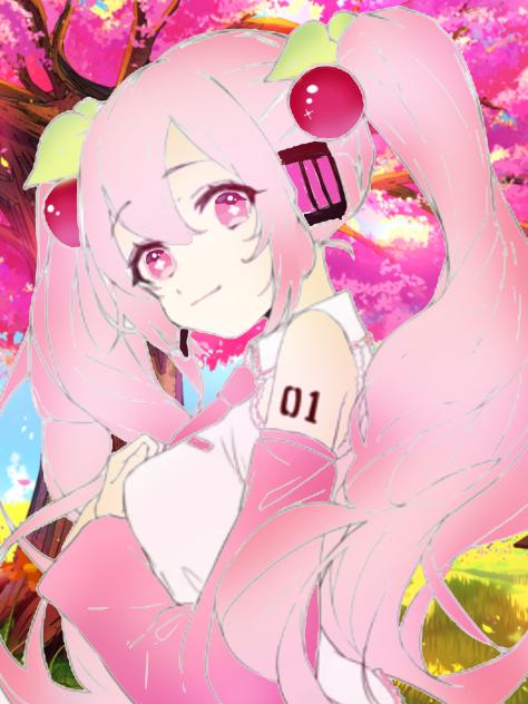 桜ミク　塗ってみたー