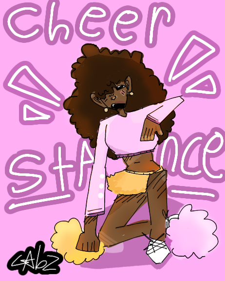 Cheer stance!!!📣📣🤸🏾‍♂️