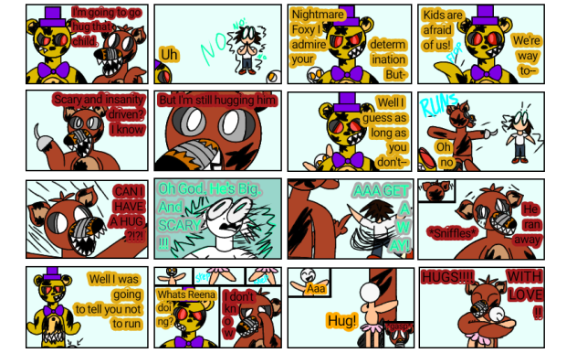 I just wanted a hug...FNaF Fanmade Comic