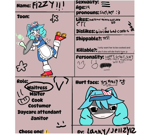Dandy’s world oc for @pointyneedle comic