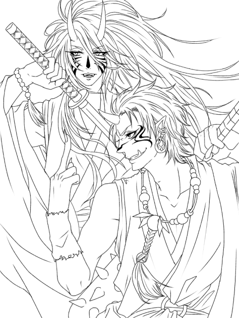 【線画】打倒節分