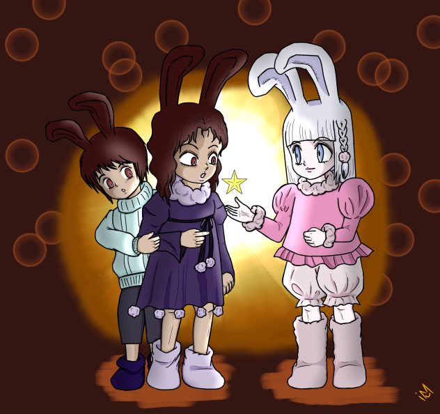 うさぎさんと星