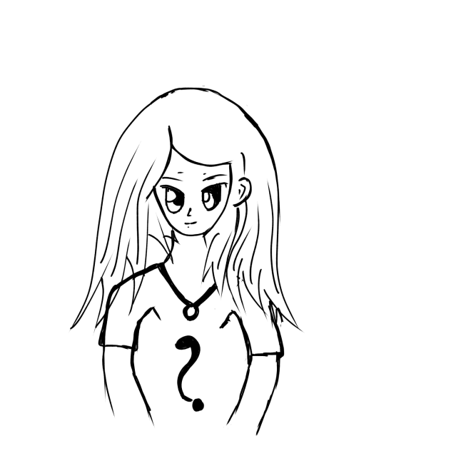 Anime girl 4( line art)