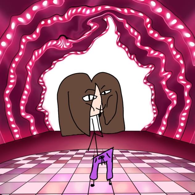 me mewing at miku's concert
