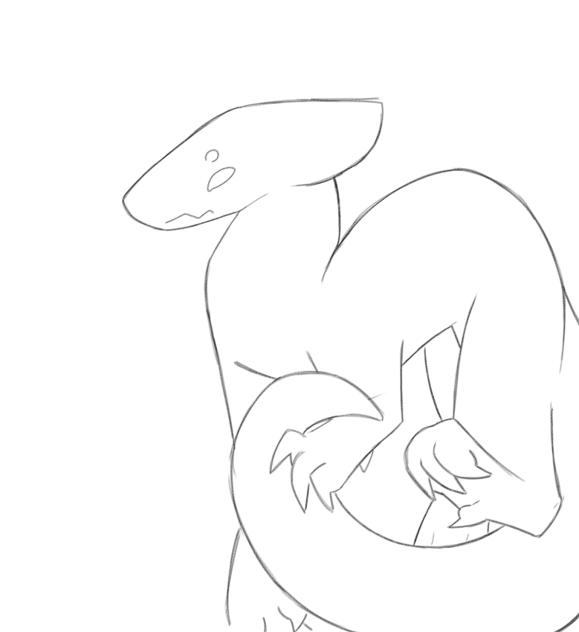 FoxFire, my Kitsune OC WIP #2