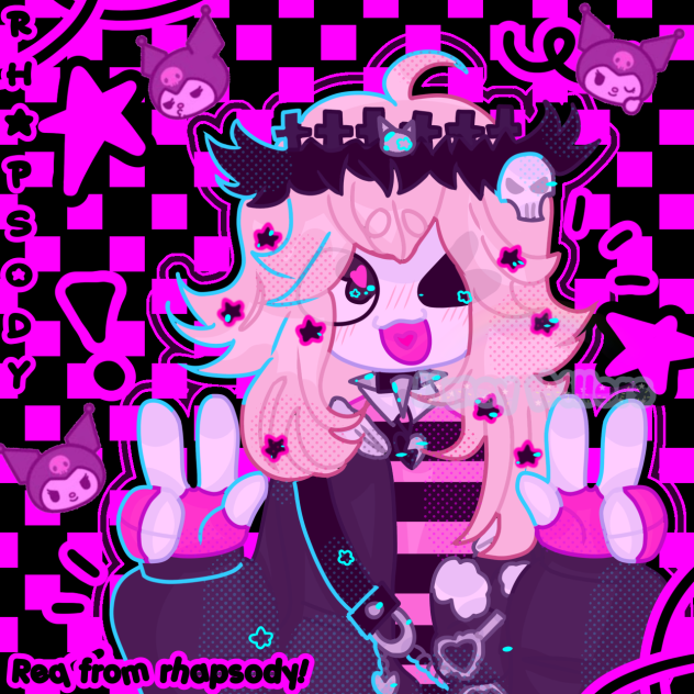 { Kuromi!~🖤 } {commission from rhapsody}