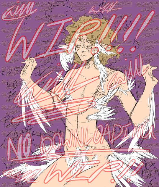 Imagining myself as an Angel WIP