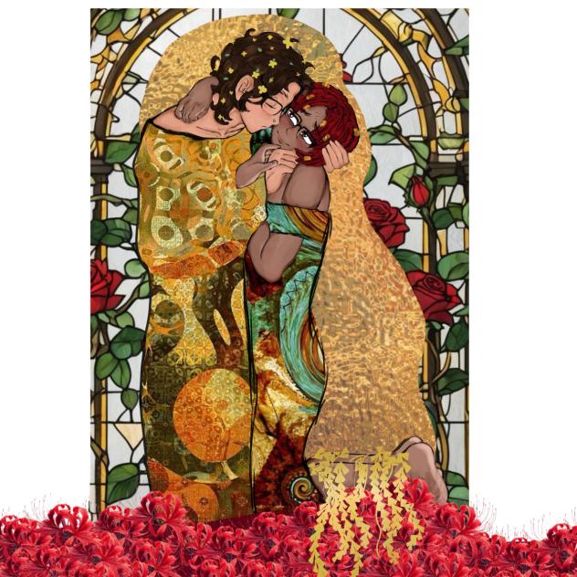 A kiss and a gaze full of love…