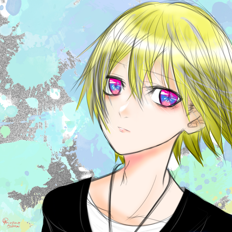 フリーアイコン(金髪男子 - ibisPaint