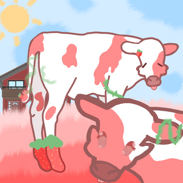 strawberry cows