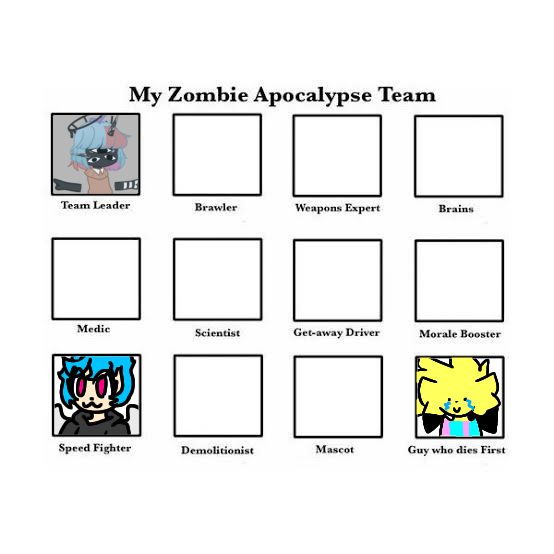 My zombie apocalypse team collab