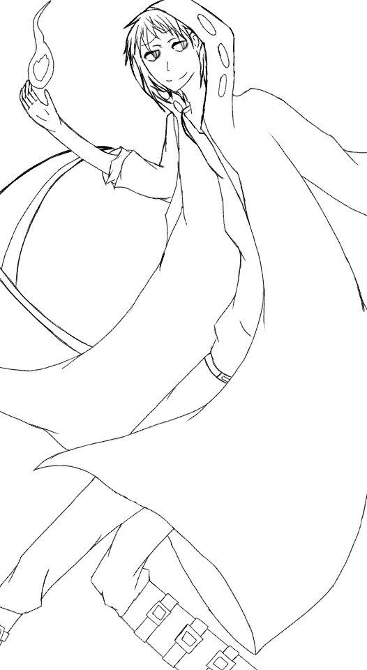 下手絵注意 カノ 死神風 線画 Ibispaint 下手絵注意 カノ 死神風 線画 Ibispaint